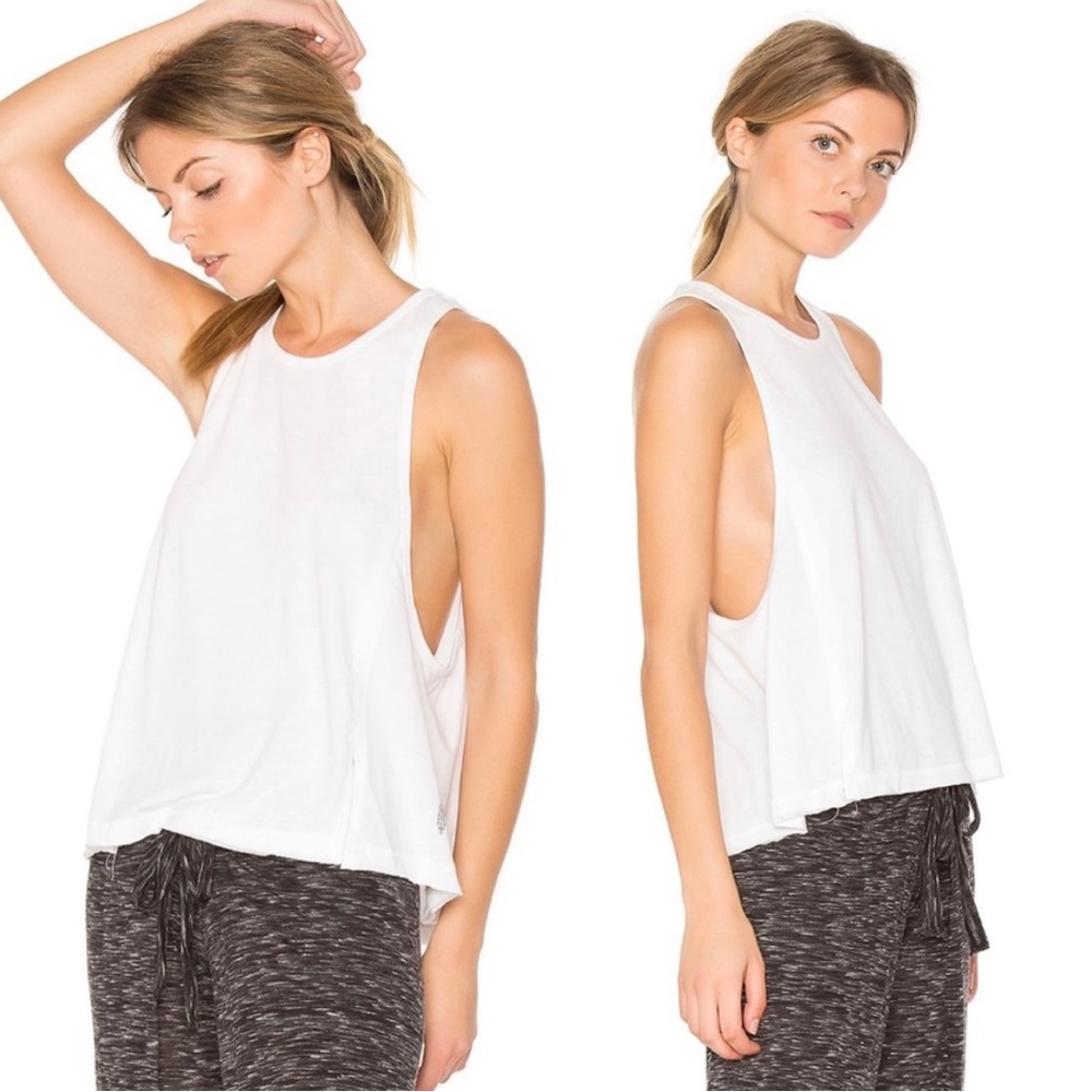 Free People Movement White Tank Top Large
